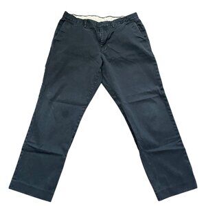 J. Crew Bowery Classic Fit Mens Flat Front Chinos W34 L30 Navy